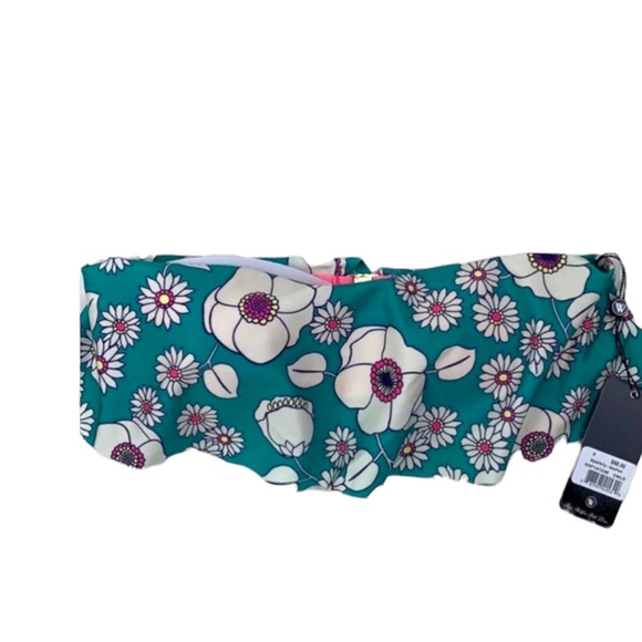 Wildfox Sixties Floral Flounce Bikini Top - Picture 2 of 7